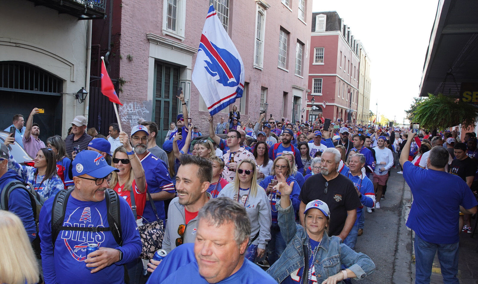 Buffalo Bills packers of NOLA Takeover Parade